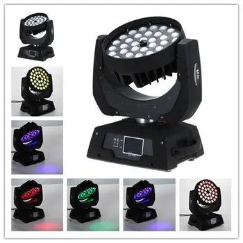 

E- with fly case touch screen wash 36x18w led zoom moving head rgbaw uv 6 in 1 dj light