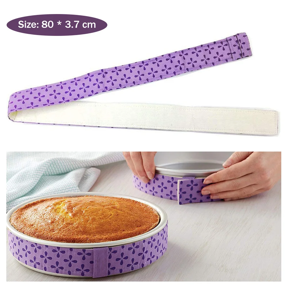 

New Bake Even Strip Cake Pan Strips Belt Bake Even Moist Level Cake Decorating Baking Tool Baking Sheet To Protect Banding Tool
