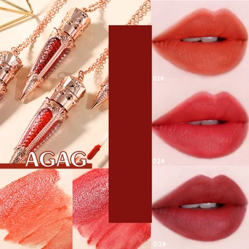 

AGAG Matte Red Lipstick Long-lasting Moisture Air Lip Glaze Not Easy To Take Off Waterproof Makeup Lip Gloss Liquid Lip TSLM2
