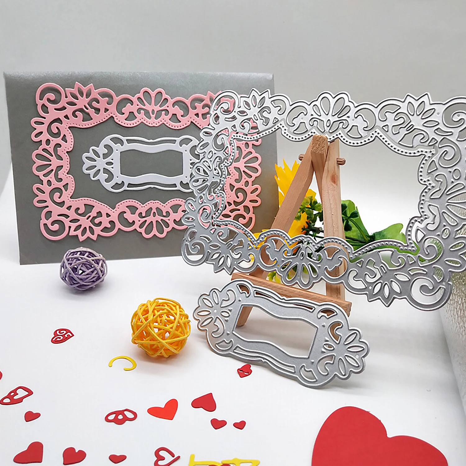 Elegant Hollow Out Lace Metal Cutting Dies Stencils Templates Mould for DIY Wedding Invitation Embossing Crafts Scrapbooking | Дом и сад