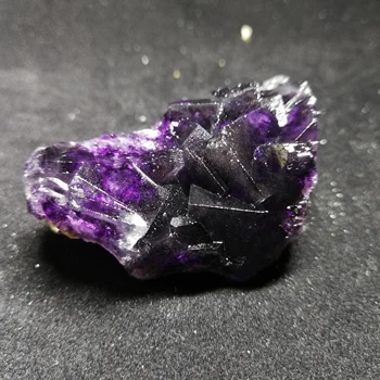 

70.0gNatural dark purple fluorite, crystal mineral crystal specimen