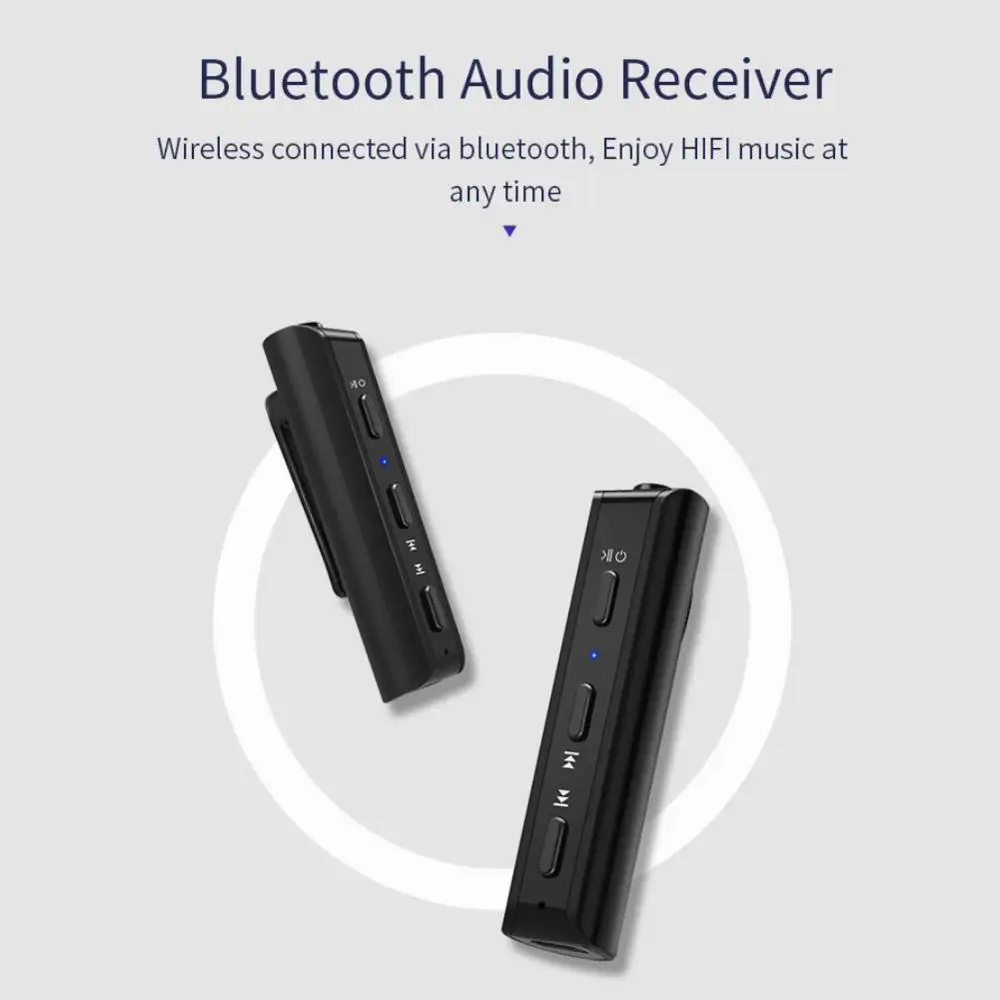 Музыкальный приемник аудио приемник для Bluetooth V4.2 воротник клип Тип беспроводной адаптер Аксессуары для динамиков