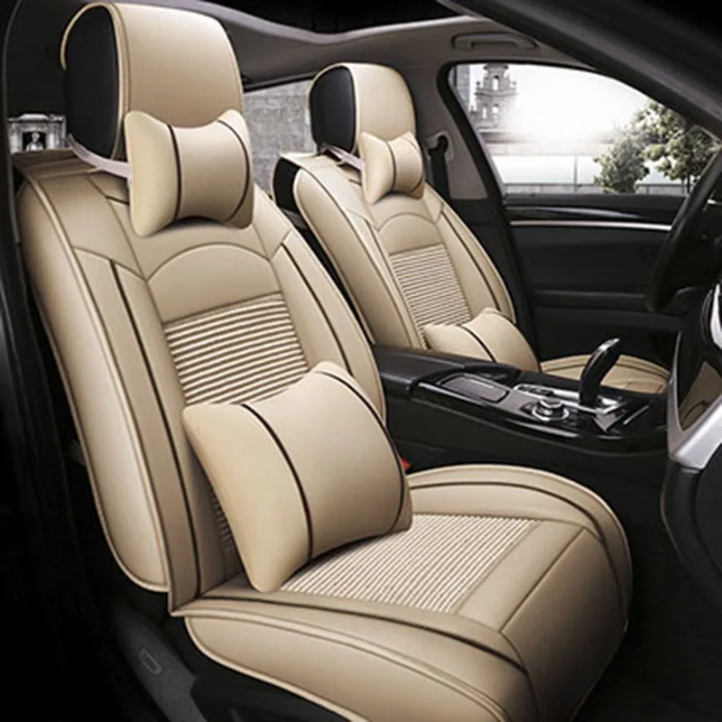 Универсальный кожаный чехол WLMWL для сиденья автомобиля Volkswagen polo golf tiguan Passat CC все