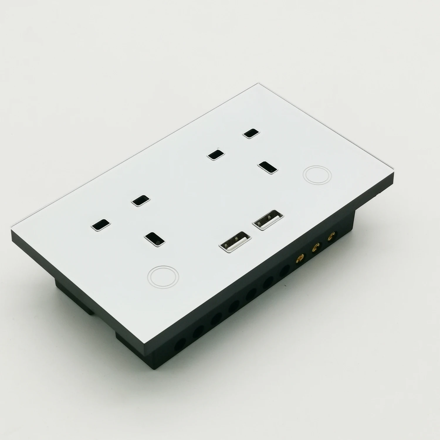 Wi-Fi умная USB настенная розетка Великобритания электрическая розетка 15A сенсорный выключатель питания беспроводной домашний комплект зарядка работа с Alexa Google Home