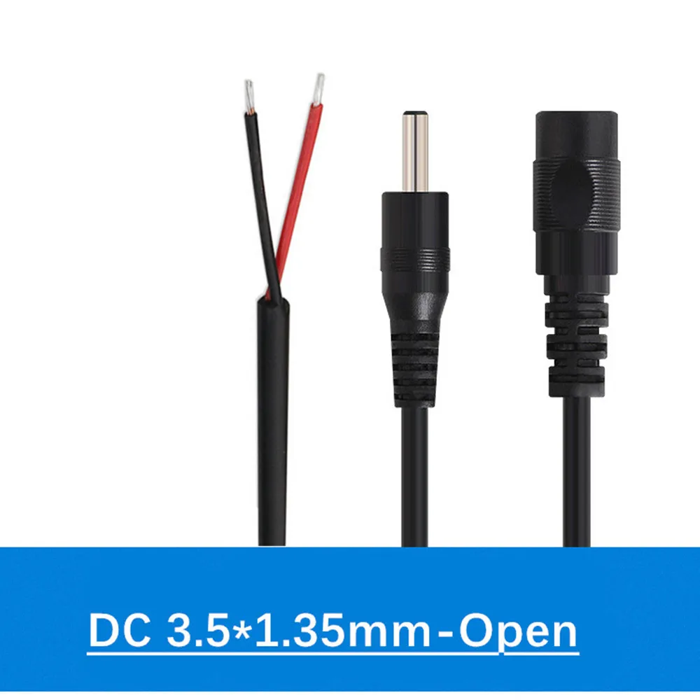 3.5*1.35mm Adapter output power cord DC male plug cable 5 5x2 1mm dc power pigtail cable connector 27cm 12v 5a dc power male plug