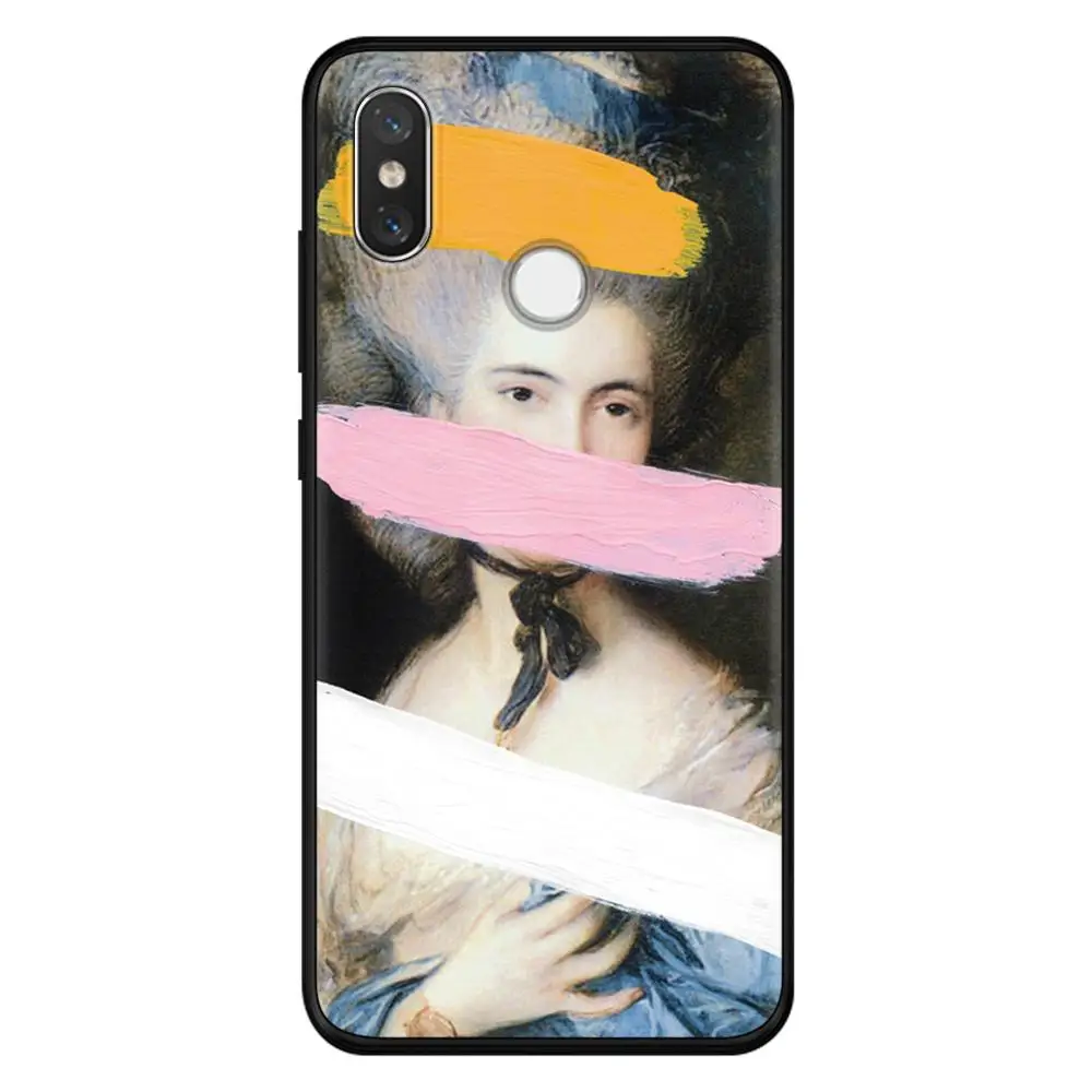 Силиконовый чехол s для Xiao mi Red mi Note 7 S2 5 Plus 6 3 3S Pro 4A 4X 5A 6A чехол для mi 9 8 Lite A3 CC9 CC9e sculpture Art Mona Lisa - Цвет: nvsancai