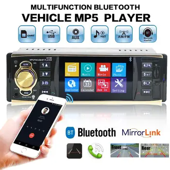 

12V 4.1in OLED Screen Bluetooth Car Stereo MP5 Player FM USB Charger AUX