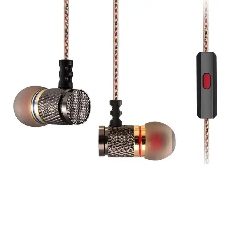 KZ EDR1 Позолоченные динамические наушники 3,5 мм Проводные HiFi бас стерео наушники музыка Спорт шумоподавление Гарнитура с/без микрофона