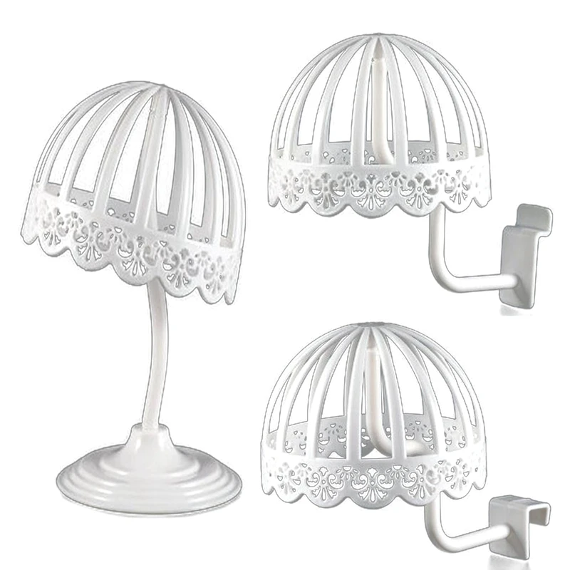 

3Pcs/Lot Hat Fake Development Display Stand 3In1 Standing Adult Hook Insert Type Wig Hat Organizer Head Circumference