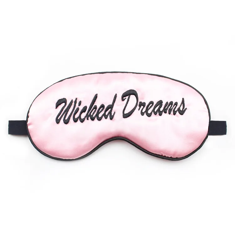 

Creative Embroidered Real Silk Sleep Eye Patch Customizable Protection Eye Patch Travel Eyeshade Manufacturers Direct Selling