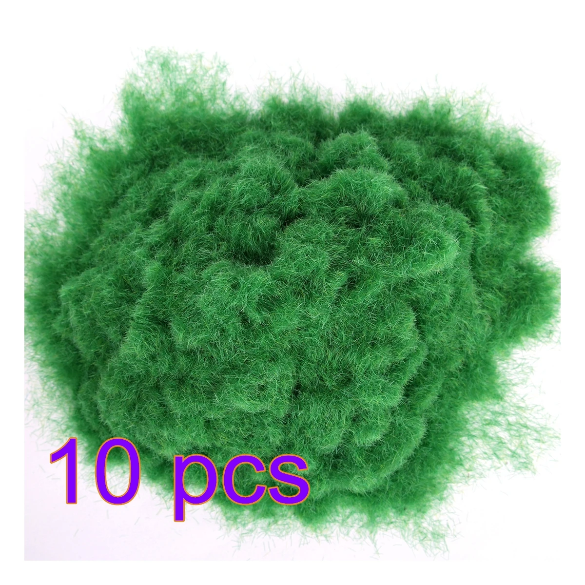 3 10 Pcs 30g Artificial Grass Powder DIY Railway Model Sand Table Model Decor- Dark Green - Цвет: 3