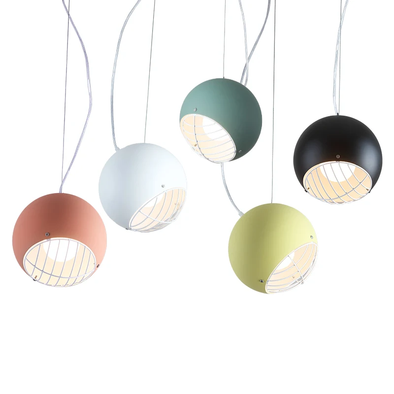 

Nordic Pendant Lights Ball Modern Minimalist European Bedroom Livingroom Study Aisle Restaurant Droplight Personal LED lighting