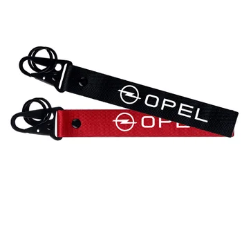 

Car styling Nylon Ribbon Metal keychain Keyring For Opel Zafira a b Astra h g j k f Mokka Corsa b c d Vectra Accessories