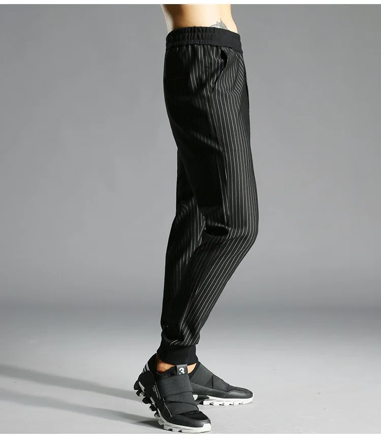 Autumn And Winter Men Trend Slim Fit Pants Trousers Europe And America Embroidered Casual Pants Rome Cotton Nylon 380G/M2 881