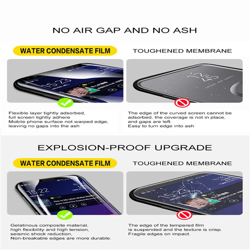 9D Гидрогелевая пленка для samsung Galaxy S9 S8 Plus S10E S10 Plus S7 edge Защитная пленка для samsung Note 10 Plus note 9 8 мягкая пленка