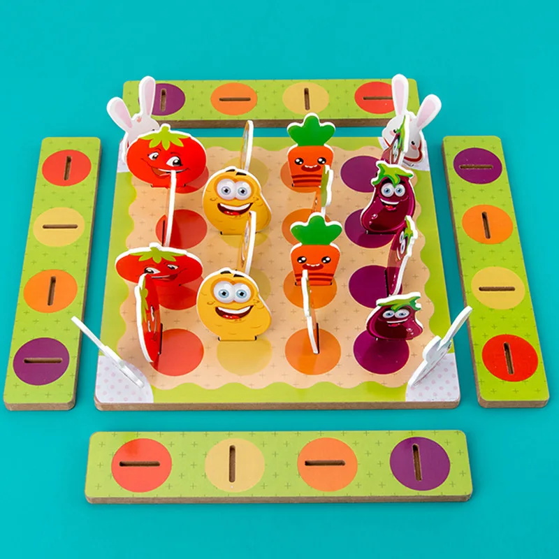 

Wooden Children'S Educational Board Game Parent And Child Interactive Memory Thinking Exercise Toy Don't Touch My Tomato Aeropla