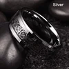 90638-107fc1.jpg Bague celtique en acier inoxydable pour homme, 21 couleurs, 8 mm, incrustation de dragon rouge, vert, noir, fibre de carbone, alliance, bijoux, taille 6-13
