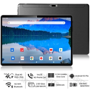 

Newest BEESITTO 10.1 inch Tablet Octa Core 1280x800 IPS Screen Dual 4G 2GB RAM 32GB ROM Android 9.0 Tablet pc+Gift 64GB TF Card