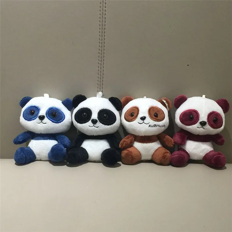 Маленькие Мини-размеры Мутли-цвета панда чучела плюшевые игрушки животных с