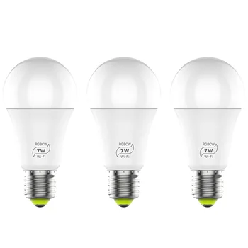 

Color Changing Smart LED Bulb Intelligent WiFi Dimmable RGB Colorful Convenient PA Timing 2.4G APP Control Home Bedroom