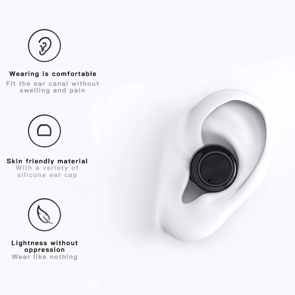 Wireless Bluetooth Earphone with Microphone Sports Waterproof Wireless Headphones Headsets Touch Control Music Earbuds For Phone