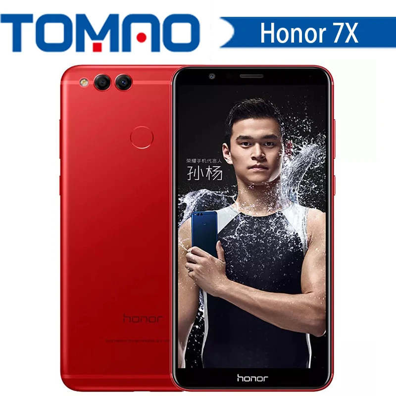 Глобальная прошивка Honor 7X4 Гб оперативной памяти, 32 GB/64 GB OTA Update 5,93 дюйма, разрешение Full Экран мобильный телефон Octa Core Dual тыловая Камера 3340 мАч 2160*1080P