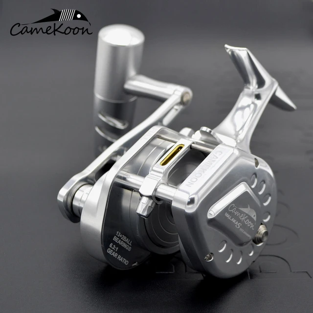 CAMEKOON Underhead Jigging Fishing Reel 35KG Drag Power Left/Right Hand  6.3:1 Smooth Powerful Saltwater Boat Drum Trolling Wheel - AliExpress