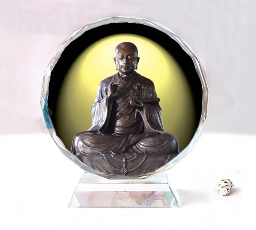 

Master Xuanzang，Exquisite double-sided crystal Buddha ornaments, Birthday present souvenir