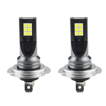

General Cargo 2pcs H7 12 Lamp Beads Car LED Headlight Fog Bulb Headlight