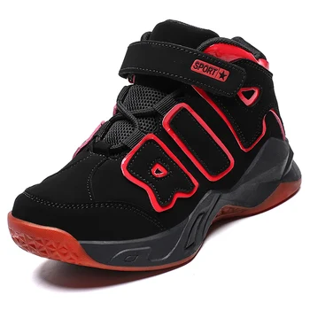 Boys Basketball Shoes Thick Sole Non-slip Kids Sneakers Fashion Children Sports Shoes Outdoor Sneakers Boy Basket Trainers shoes 1