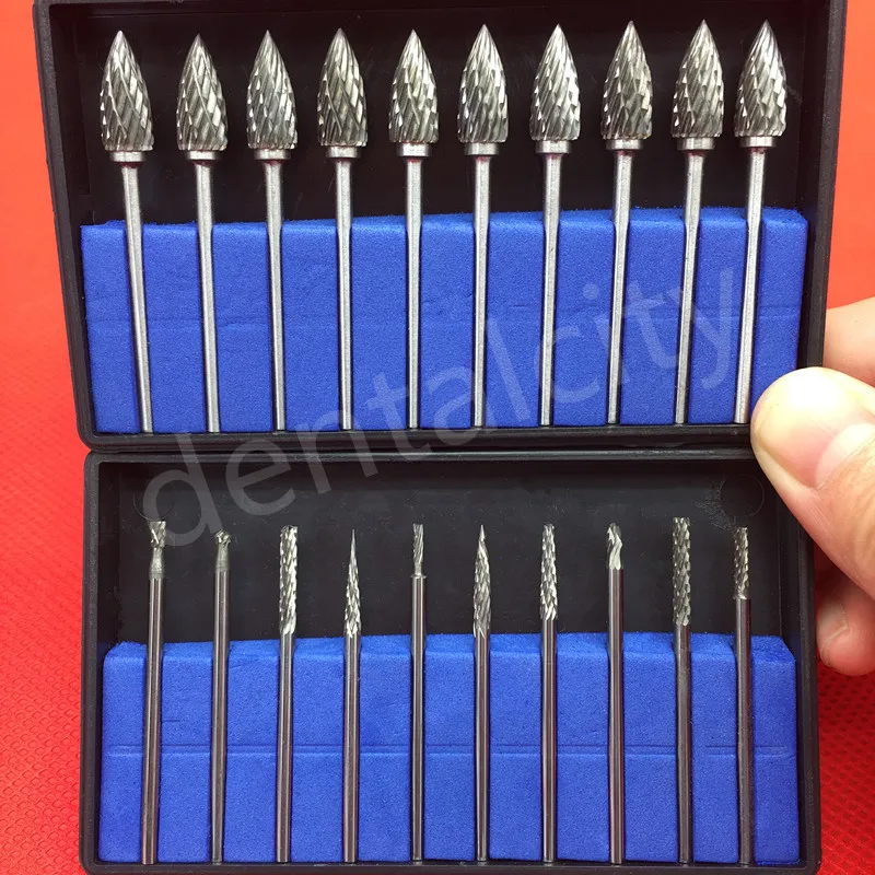 Dental Tungsten Steel Carbide Burs Lab Burrs Tooth Drill Dental Lab