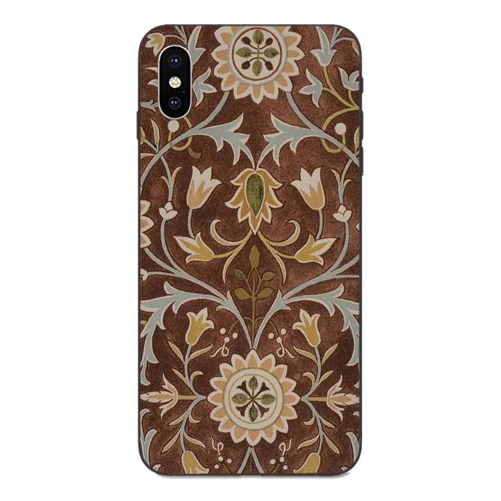 Мягкий ТПУ чехол Мобильный для Apple iPhone 4 4s 5 5S SE 6 6S 7 8 Plus X XS Max XR 2019 персидский ковер