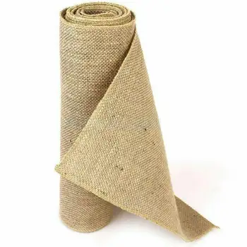 

Rustic Burlap Ribbon Wedding 10M x 30CM Hessian Table Runners Roll Fabric