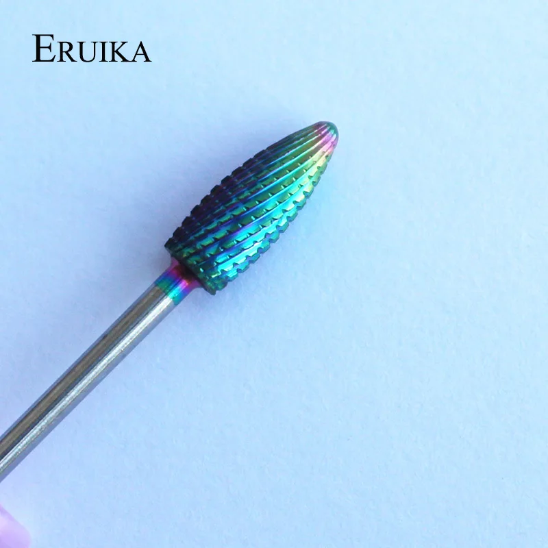 Фреза для маникюра и педикюра из карбида вольфрама радужного цвета|nail drill bits|carbide
