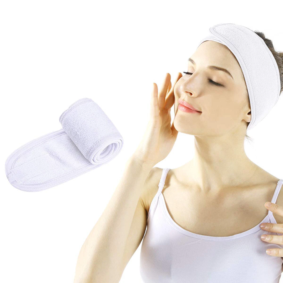 Towel Head Band Sweat Hairband Head Wrap Non-slip Stretchable Washable Headband Hair band for Sports Face Wash Makeup vintage hair clips Hair Accessories