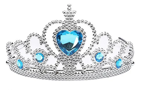 Crown Only Новинка года; платье королевы Эльзы; пальто с леггинсами; аксессуары для детей; Рождественский маскарадный костюм; праздничное платье принцессы для девочек - Цвет: Crown Only