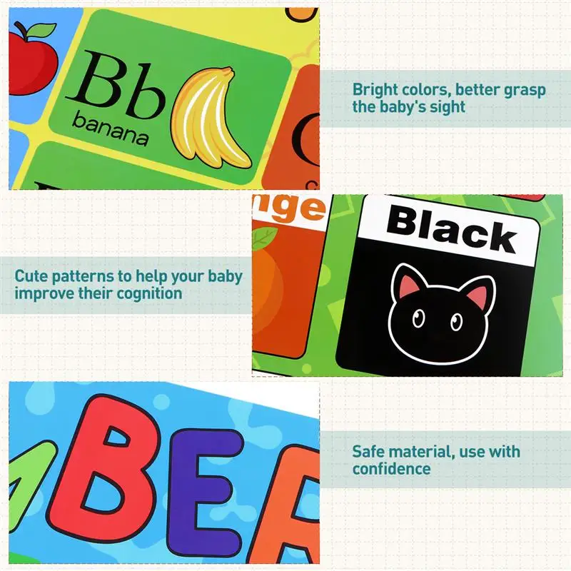 10pcs Educational Preschool Posters Charts Farm Animals Seasons Weathers Alphabet Months Days for Toddlers Kids Home Decoration