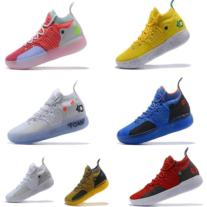 

2019 New KD 11 EP White Orange Foam Pink Paranoid Oreo ICE Basketball Shoes Original Kevin Durant XI KD11 Mens Trainers Sneakers