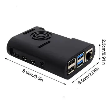 

2020 New ABS Plastic Case Enclosure with Cooling Fan Heatsinks for Raspberry Pi 4 Model B