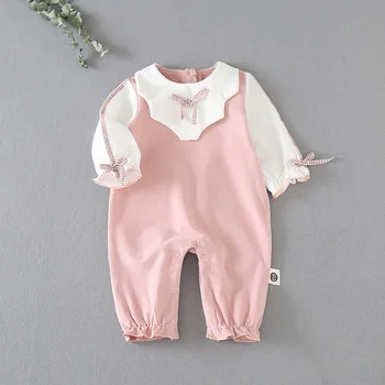 

baby bodysuit autumn female baby 0-1 year-old hatchsuit newborn going out climbing clothes child
