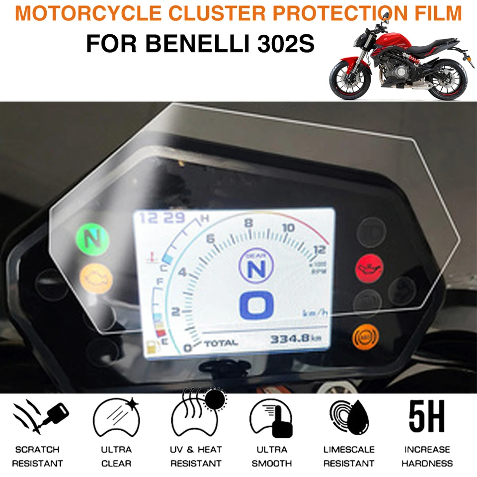 Motorrad Armaturenbrett Displayschutzfolie fürBenelli 302s