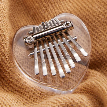 

Keyboard Pocket Thumb Piano Portable Children Gift Mini Kalimba 8 Keys Handheld Transparent Acrylic Beginner Musical Instrument