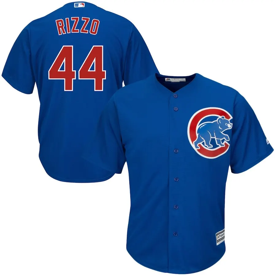 Мужская майка Chicago Javier Baez Anthony Rizzo Kris Bryant - Цвет: Золотой