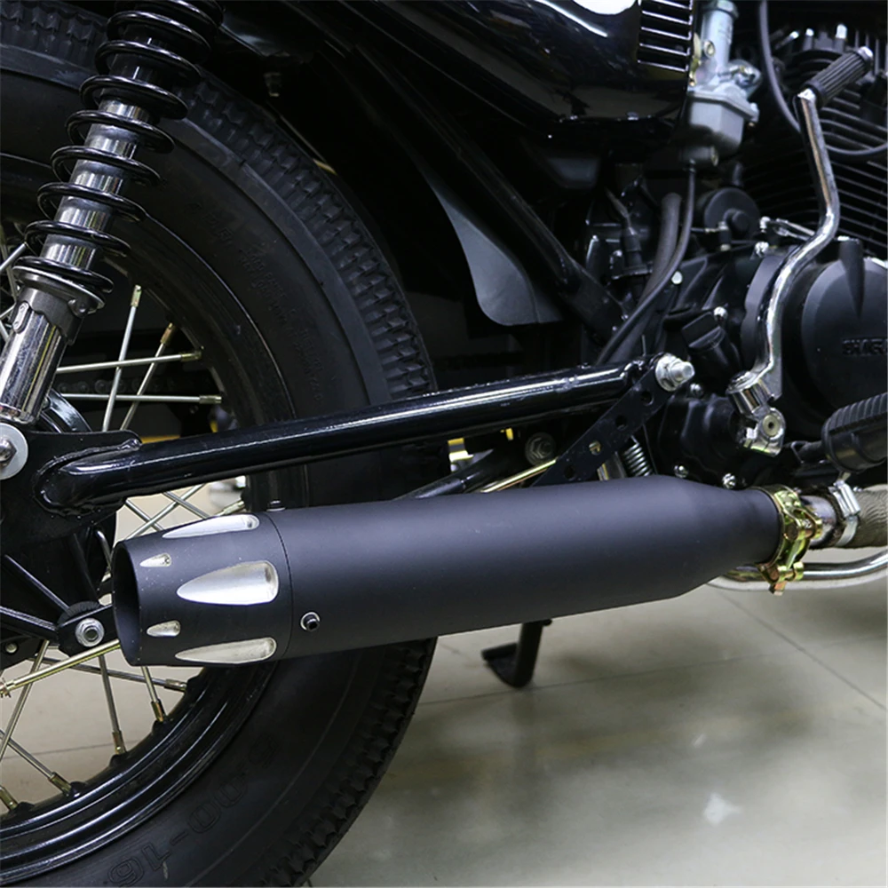 Мотоциклетная выхлопная труба без шнуровки для Harley Sportster 883 1200 Bobber Chopper Кафе Racer Racing Ретро мотоциклетная труба глушителя
