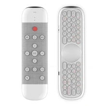 Giroscopio inalámbrico Q40 2,4G, Control remoto por voz inteligente con teclado en ruso e inglés para Android TV Box