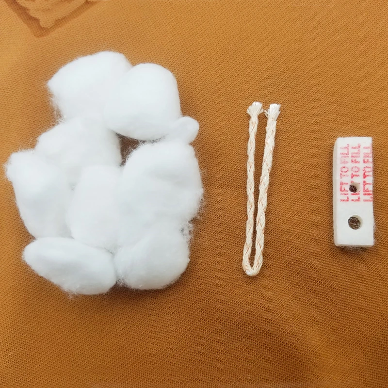 CottonPadCopperWiredCottonCoreWicksKitForZippoKerosenePetrol