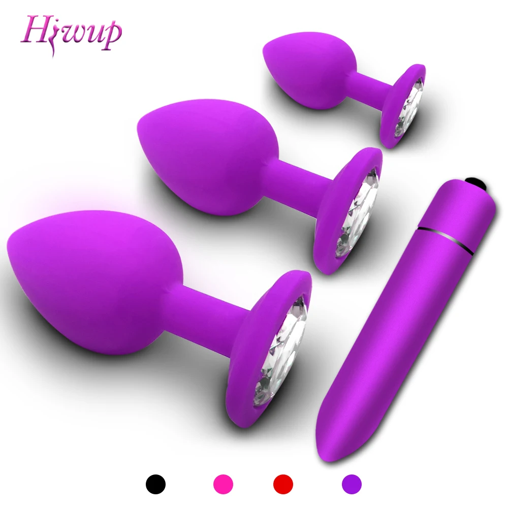 Anal Butt Plug Soft Silicone Prostate Massager Adult Gay Products Mini Erotic Bullet Vibrator Sex Toys for Women Men | Красота и