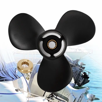 

Outboard Propeller Aluminum Propeller for Mercury Mariner 11 1/8X13 25-70 HP Black