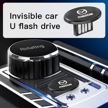 Araba USB Flash sürücü 8GB 16GB 32GB 64GB 2.0 küçük bellek depolama U Disk için Mazda 6 3 CX5 5 2 323 CX7 Demio Atenza Axela MX30 CX30