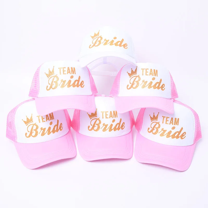Bachelorette Party Baseball Cap Wedding Team Bride To Be Bridesmaid Soft Slippers Wedding Decoration for Hen Night Bridal Shower